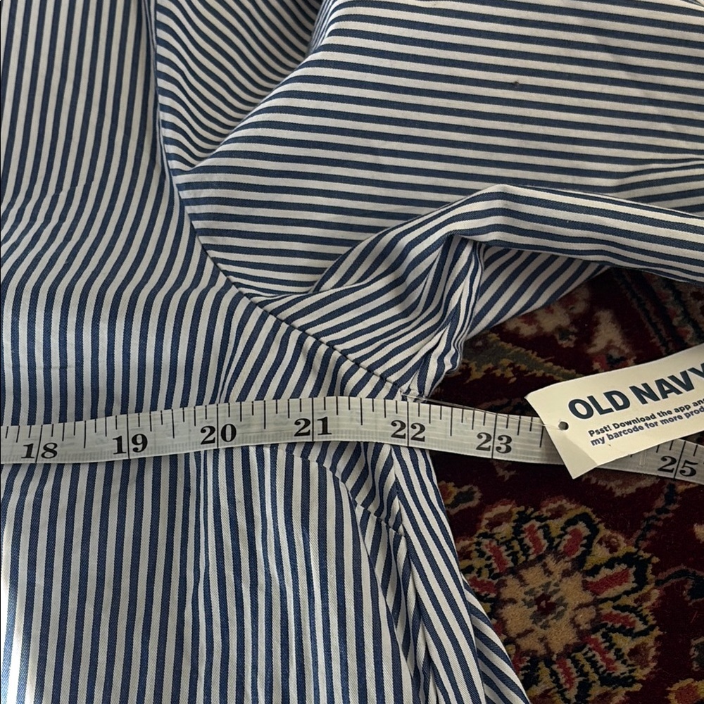 Old Navy Calla Lilly Blue and White Striped Dress - Picture 10 of 15